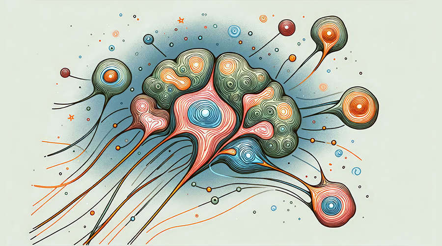 illustration of the human brain