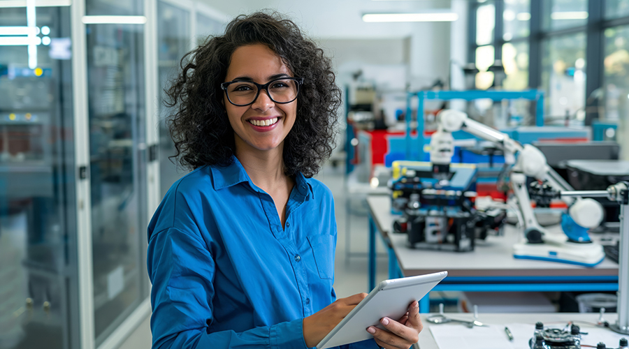 photo of a woman in a lab