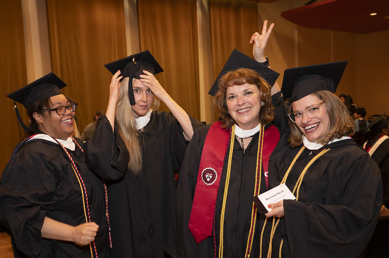 LPS Online Students at graduation